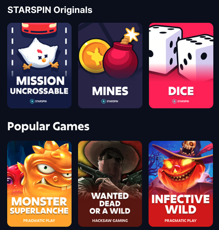 STARSPIN Games Collection