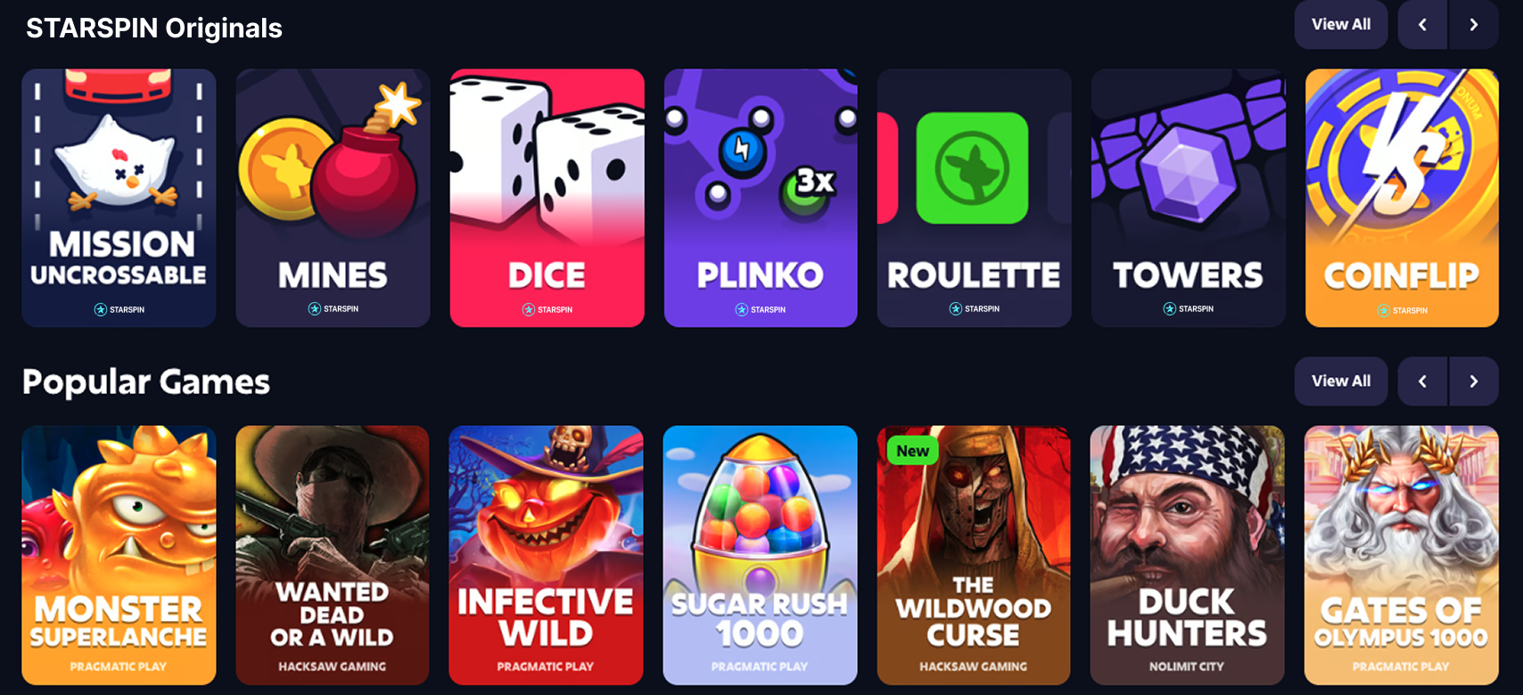 STARSPIN Games Collection